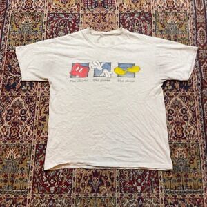 Disney‎ Mickey Mouse Graphic T Shirt The Mouse Outfit retro Cartoon Size L-XL